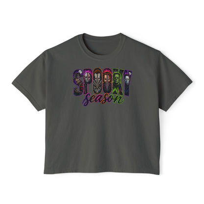 Spooky Season Boxy Tee – Halloween Graphic Women's Shirt