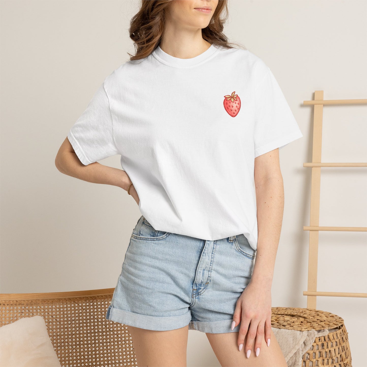 Strawberry Faith T-Shirt — "By Their Fruit You Will Know Them" (Matthew 7:16)