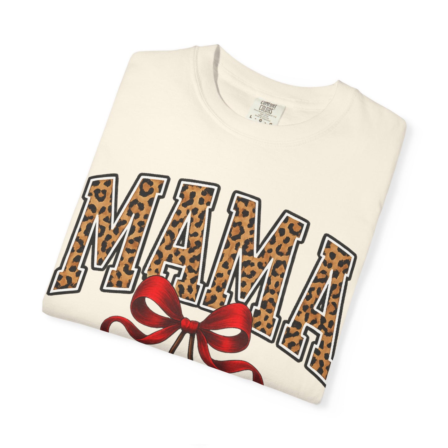 Mama Leopard Letters with Cherries T-Shirt
