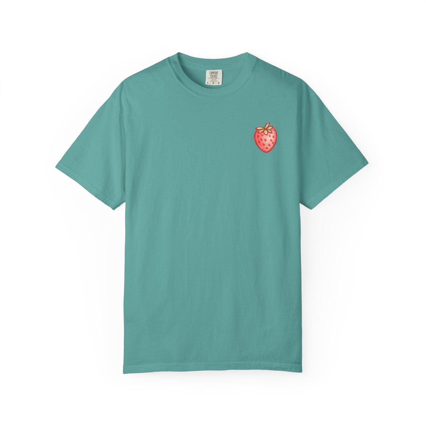 Strawberry Faith T-Shirt — "By Their Fruit You Will Know Them" (Matthew 7:16)