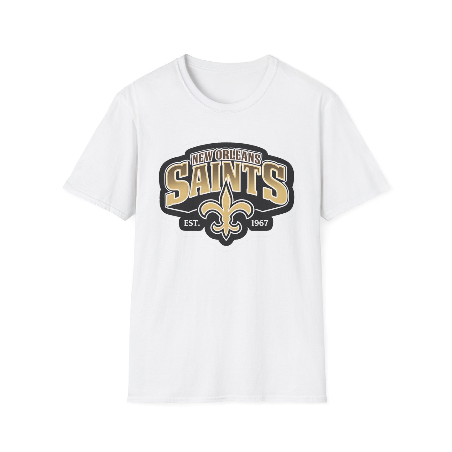 New Orleans Saints Logo T-Shirt — Vintage Fleur-de-Lis Football Tee