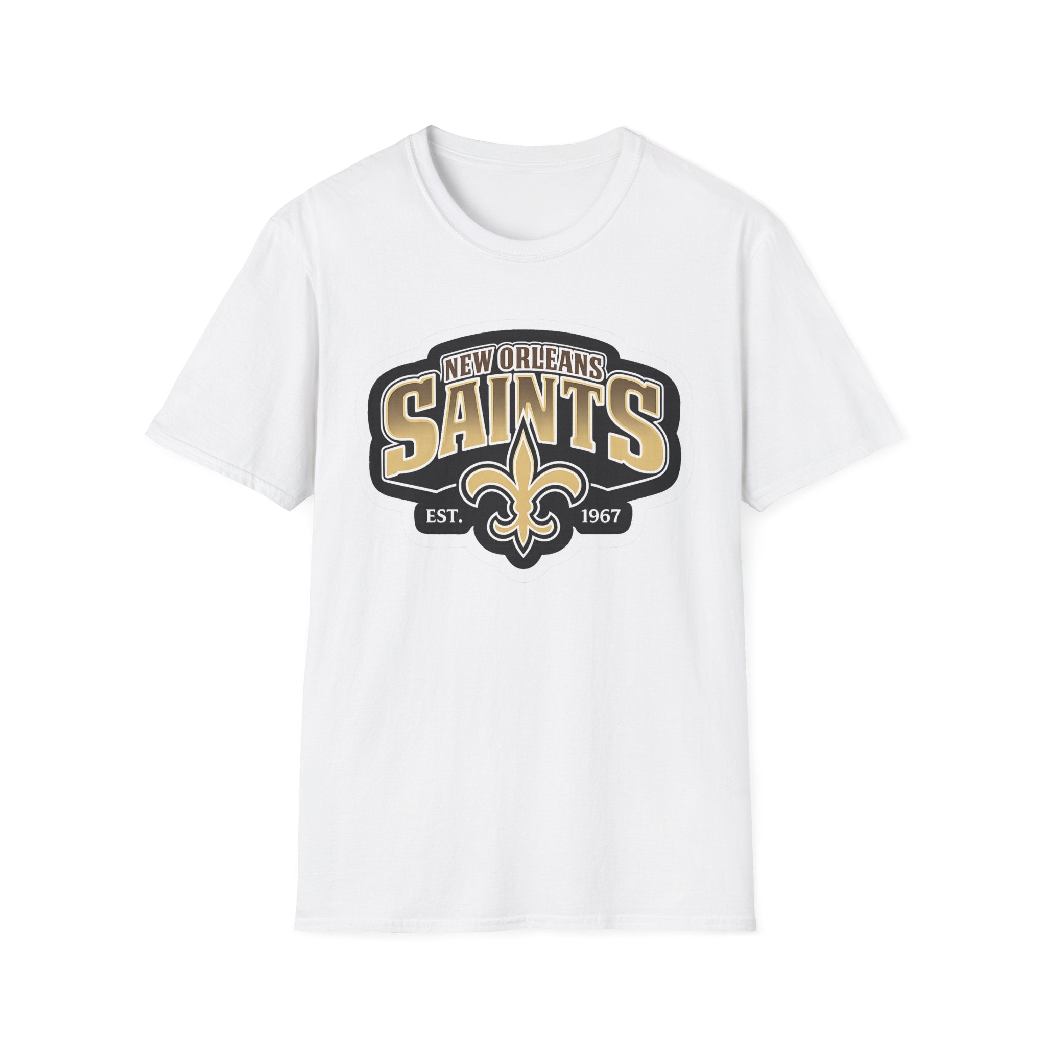 New Orleans Saints Logo T-Shirt — Vintage Fleur-de-Lis Football Tee