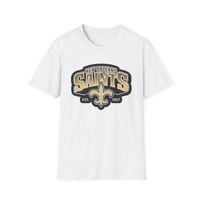 New Orleans Saints Logo T-Shirt — Vintage Fleur-de-Lis Football Tee