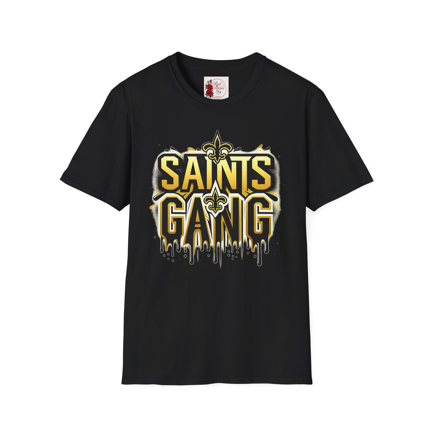 Saints Gang T-Shirt — New Orleans Football Fan Tee with Fleur-de-Lis Graphic