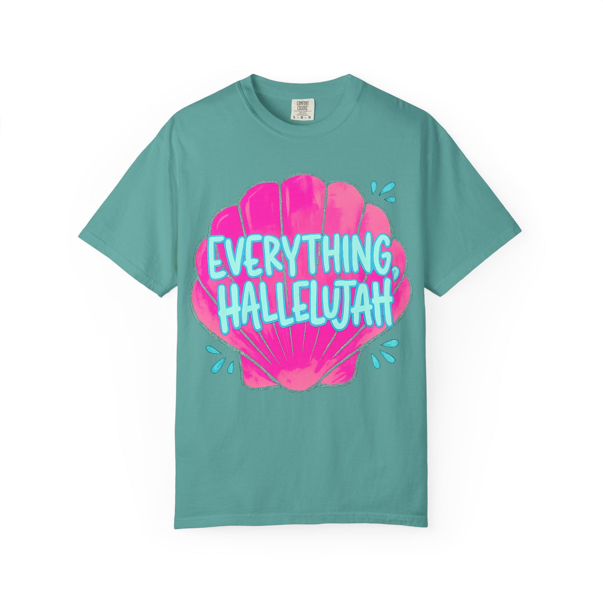 Everything Hallelujah Shell T-Shirt — Bright Beachy Graphic Tee