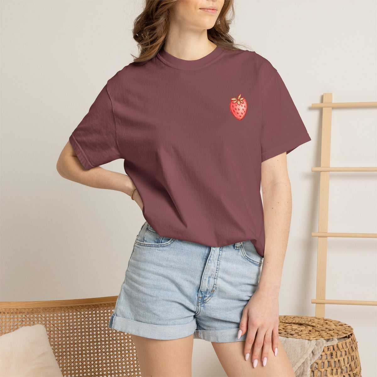 Strawberry Faith T-Shirt — "By Their Fruit You Will Know Them" (Matthew 7:16)
