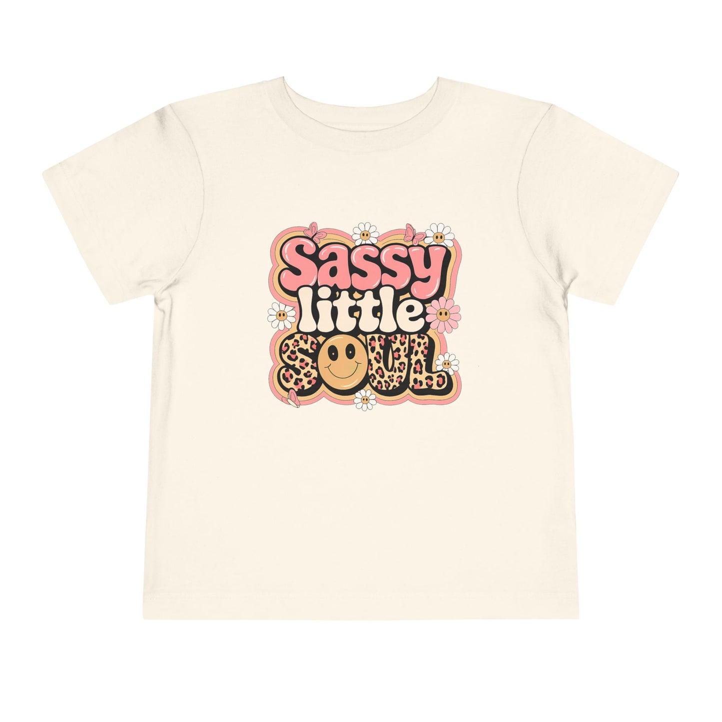 Toddler Tee — "Sassy Little Soul" Retro Flower Power Graphic