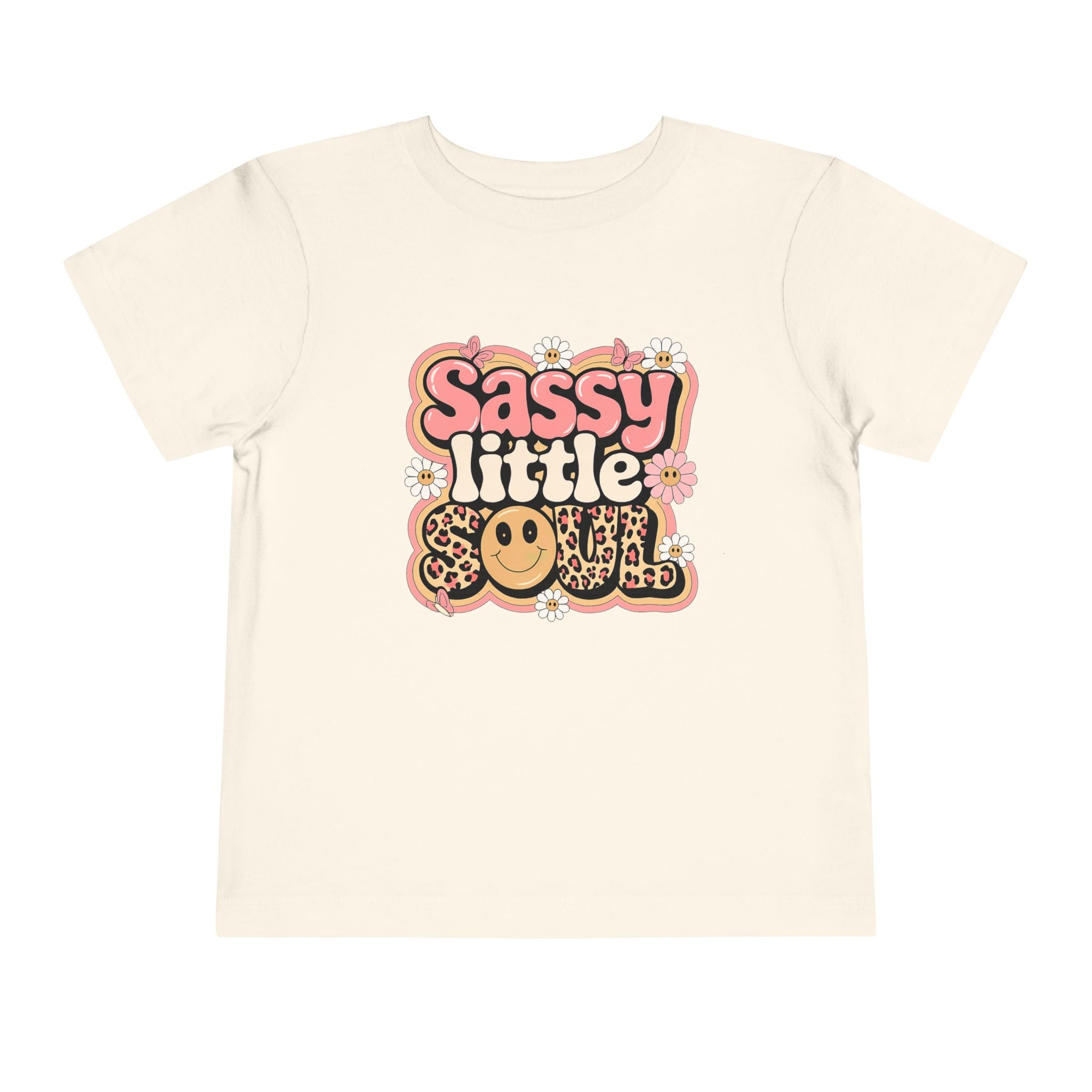 Toddler Tee — "Sassy Little Soul" Retro Flower Power Graphic