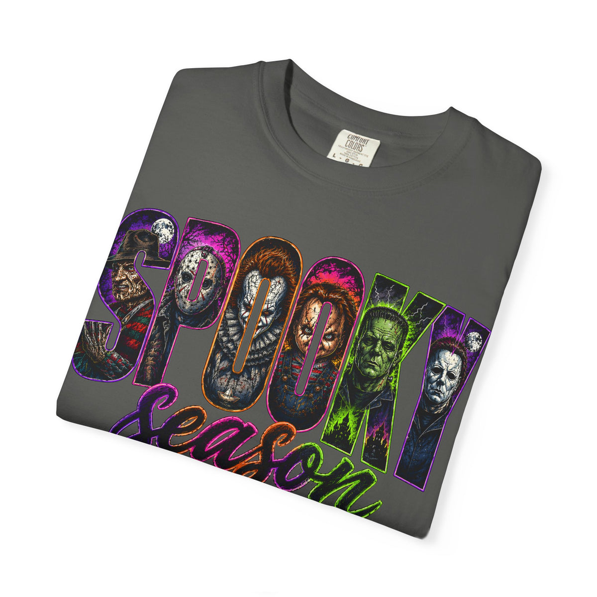 Spooky Season T-Shirt — Halloween Horror Movie Montage Tee