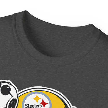 Steelers Snoopy Football Tee — Vintage Peanuts Helmet Tee