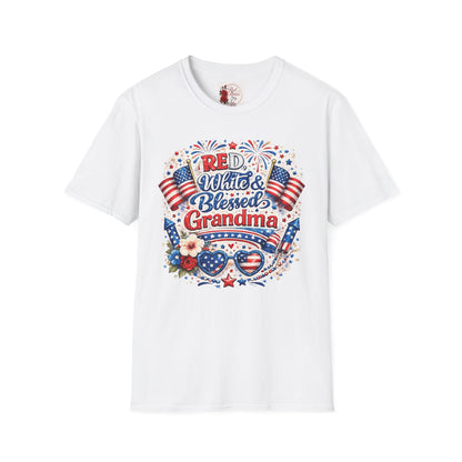 Red White & Blessed Grandma T-Shirt — Patriotic 4th of July Gift
