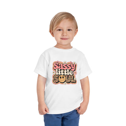 Toddler Tee — "Sassy Little Soul" Retro Flower Power Graphic