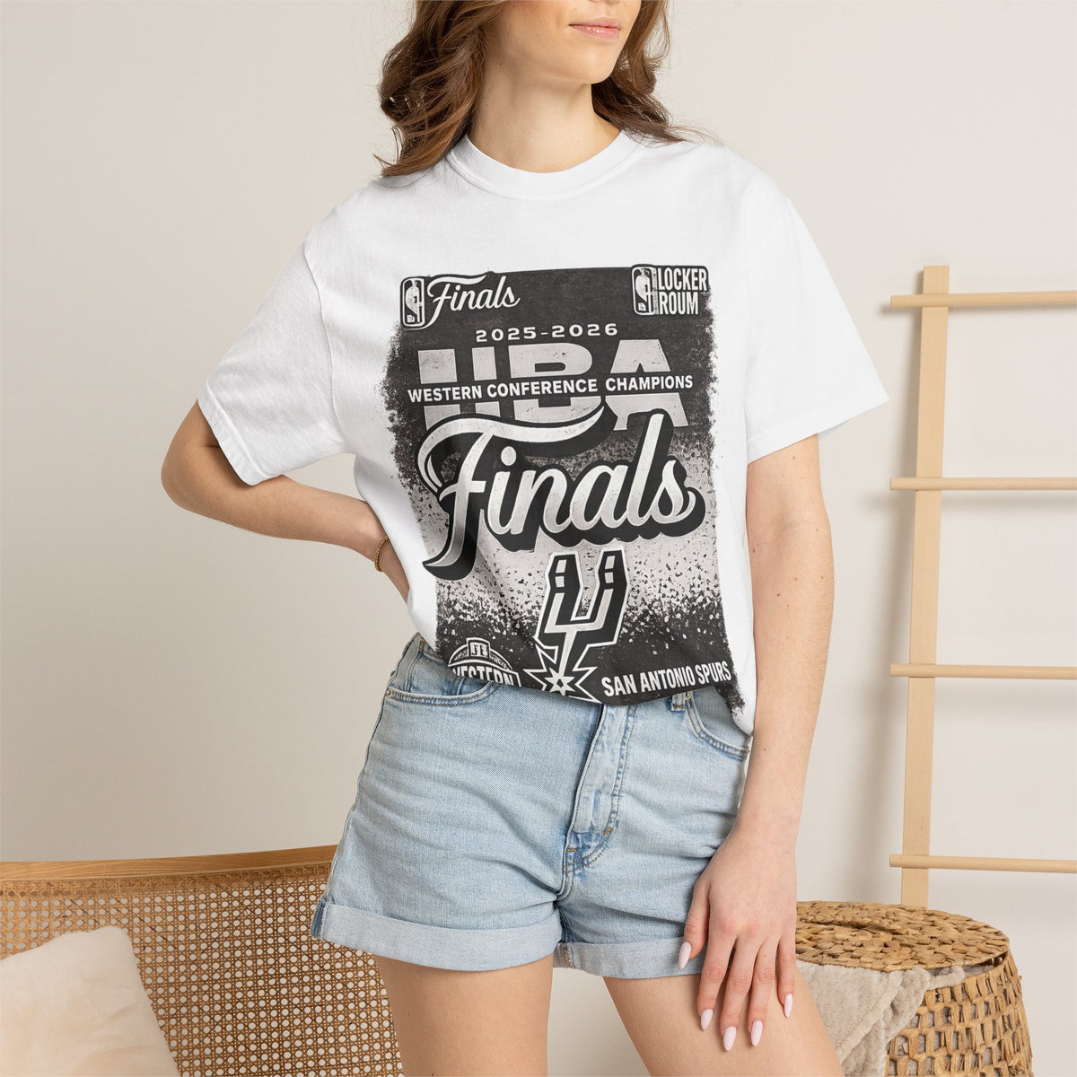 San Antonio Spurs 2025-2026 Western Conference Finals T-Shirt — "Finals" Graphic Tee