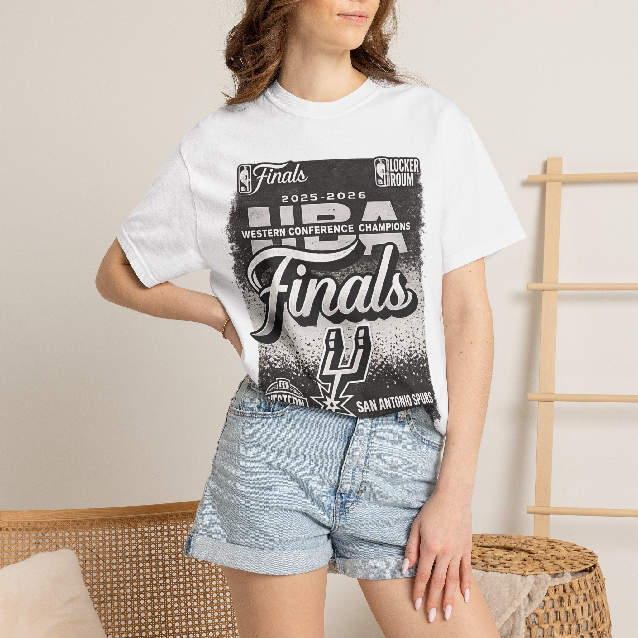 San Antonio Spurs 2025-2026 Western Conference Finals T-Shirt — "Finals" Graphic Tee