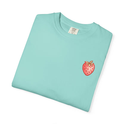 Strawberry Faith T-Shirt — "By Their Fruit You Will Know Them" (Matthew 7:16)