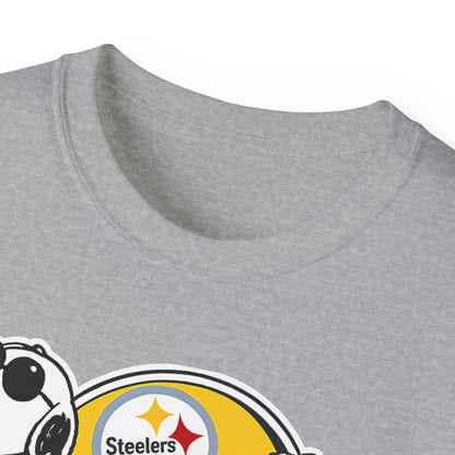 Steelers Snoopy Football Tee — Vintage Peanuts Helmet Tee