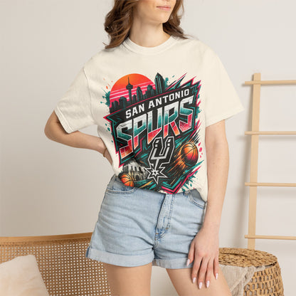 San Antonio Spurs Retro Sunset T-Shirt