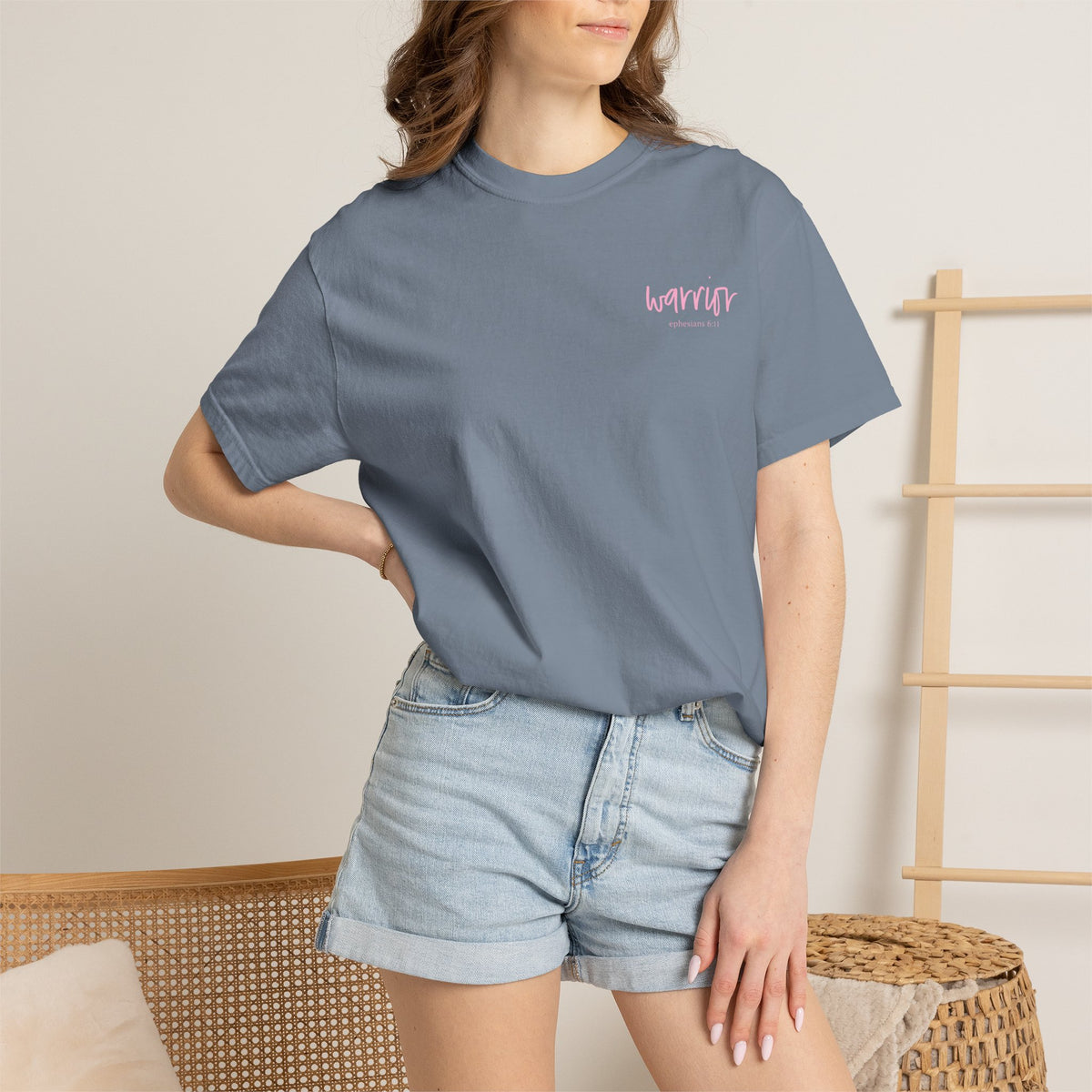 T-Shirt — PMOS Warrior Floral Uterus Support Tee