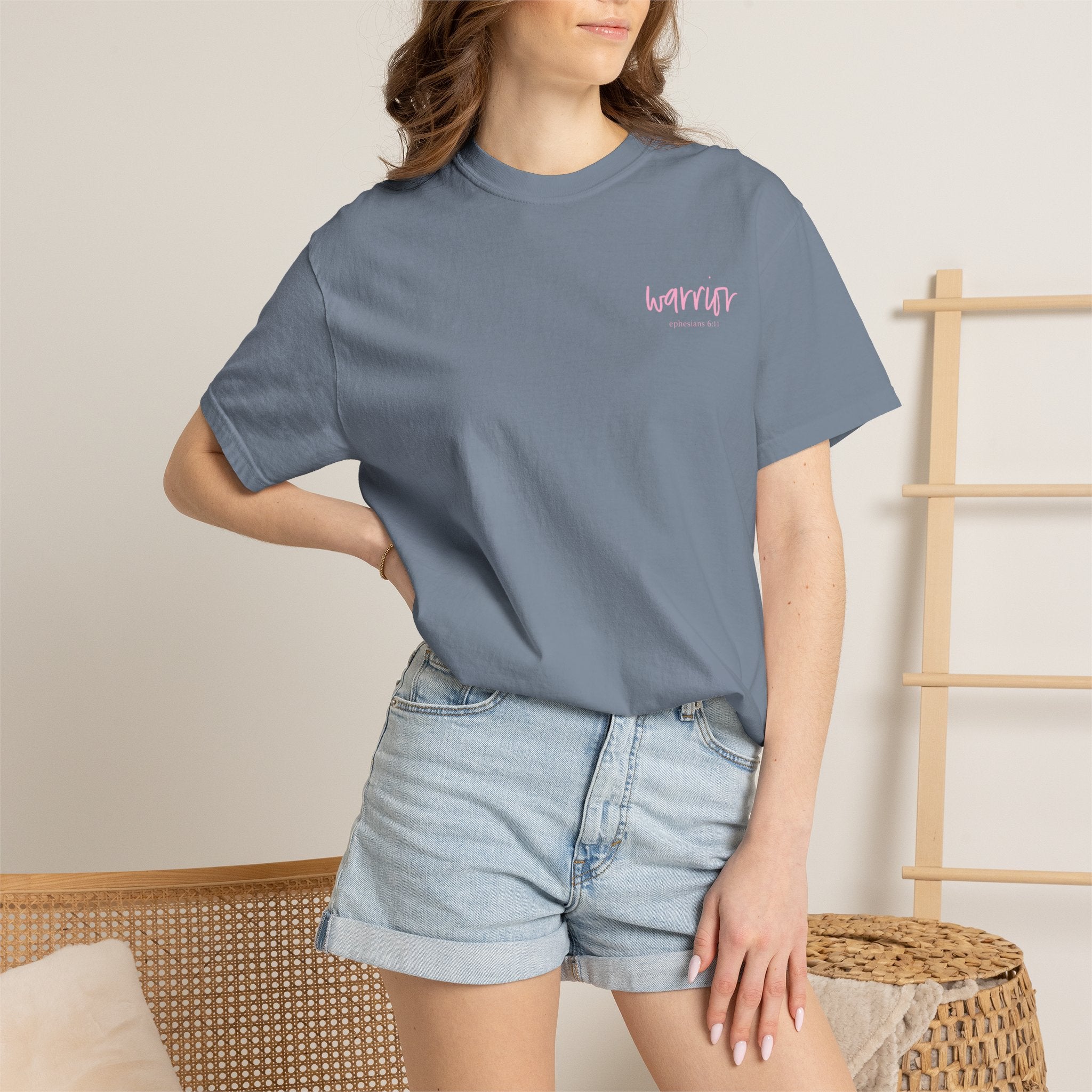 T-Shirt — PMOS Warrior Floral Uterus Support Tee