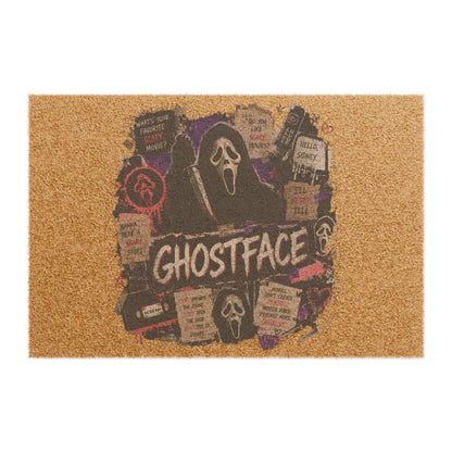 Ghostface Halloween Doormat — Horror Movie Welcome Mat