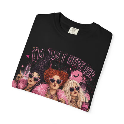 Hocus Pocus Movie Tee — "I'm Just Here for the Hocus Pocus" Halloween T‑Shirt