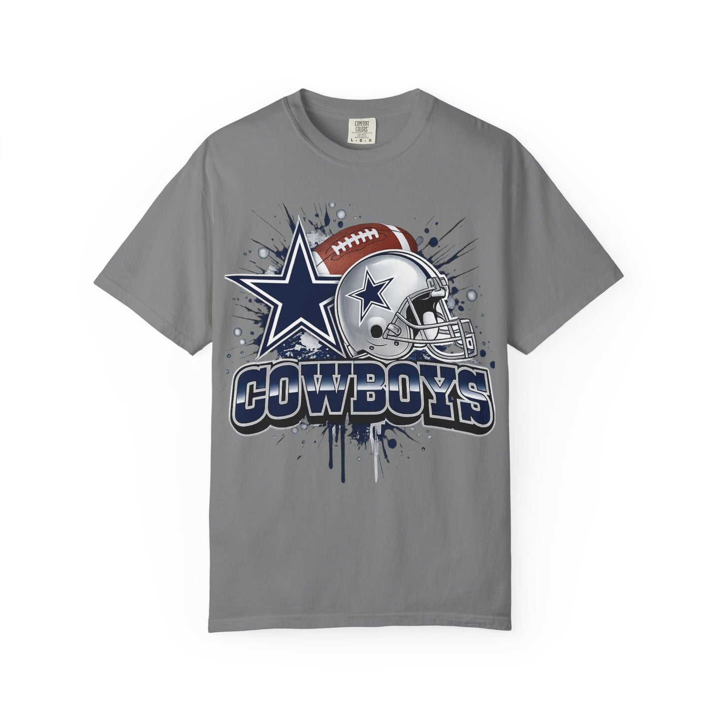 Dallas Cowboys Vintage Helmet & Star Graphic T-Shirt