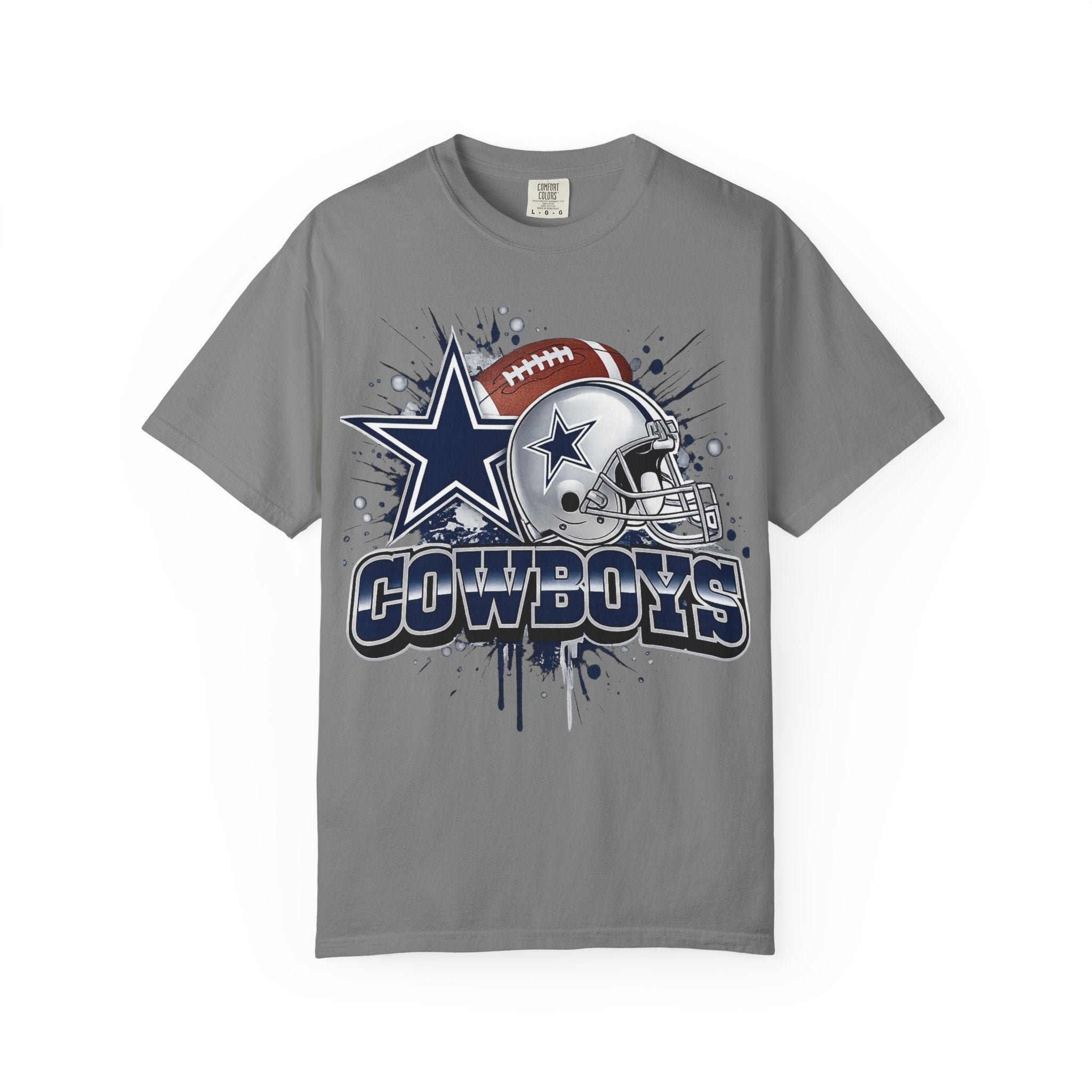 Dallas Cowboys Vintage Helmet & Star Graphic T-Shirt
