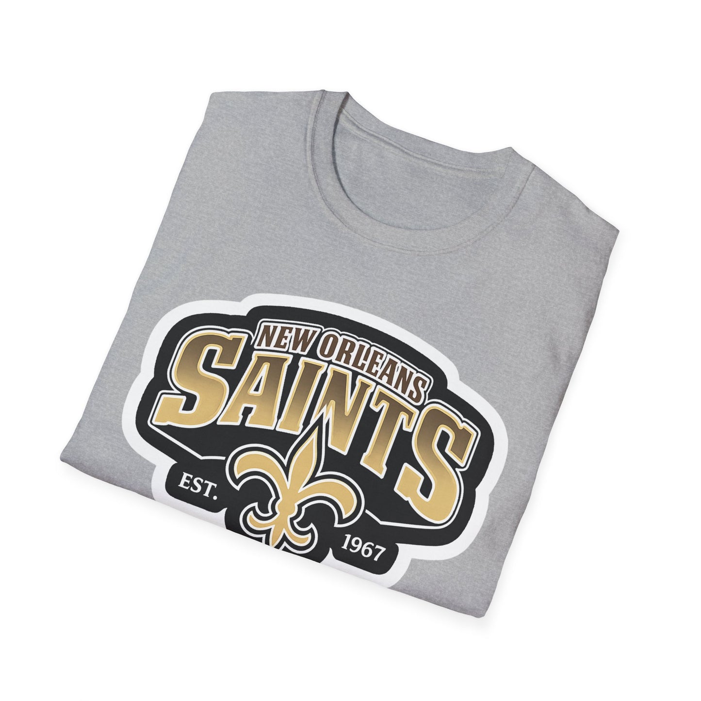 New Orleans Saints Logo T-Shirt — Vintage Fleur-de-Lis Football Tee
