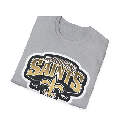 New Orleans Saints Logo T-Shirt — Vintage Fleur-de-Lis Football Tee