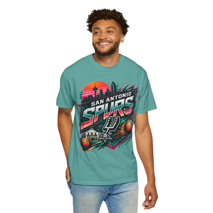 San Antonio Spurs Retro Sunset T-Shirt