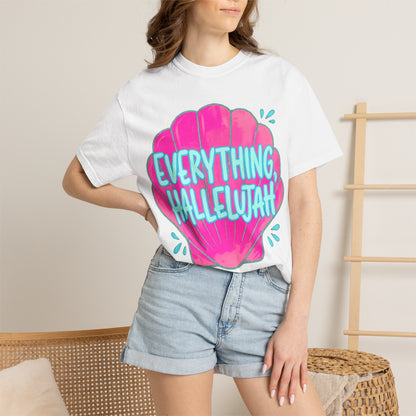 Everything Hallelujah Shell T-Shirt — Bright Beachy Graphic Tee