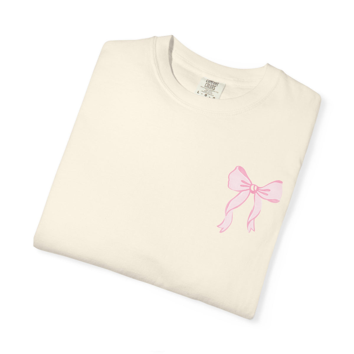 T-shirt — "Love Like Jesus" Pastel Cross & Bow Graphic