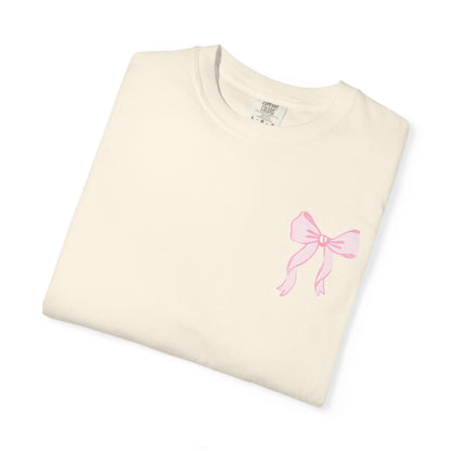 T-shirt — "Love Like Jesus" Pastel Cross & Bow Graphic