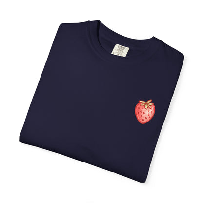 Strawberry Faith T-Shirt — "By Their Fruit You Will Know Them" (Matthew 7:16)