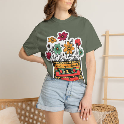 Vintage Soul Cassette Floral T-Shirt