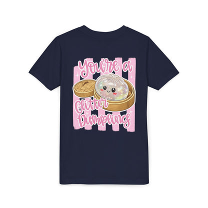 Youth Tee — Cute Glitter Dumpling Kids T‑Shirt ("You're a Glitter Dumpling")