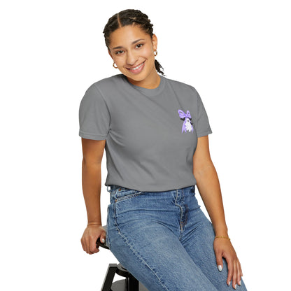 Spooky Season T-Shirt — Cute Purple Bow Ghosts Halloween Tee
