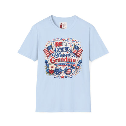 Red White & Blessed Grandma T-Shirt — Patriotic 4th of July Gift