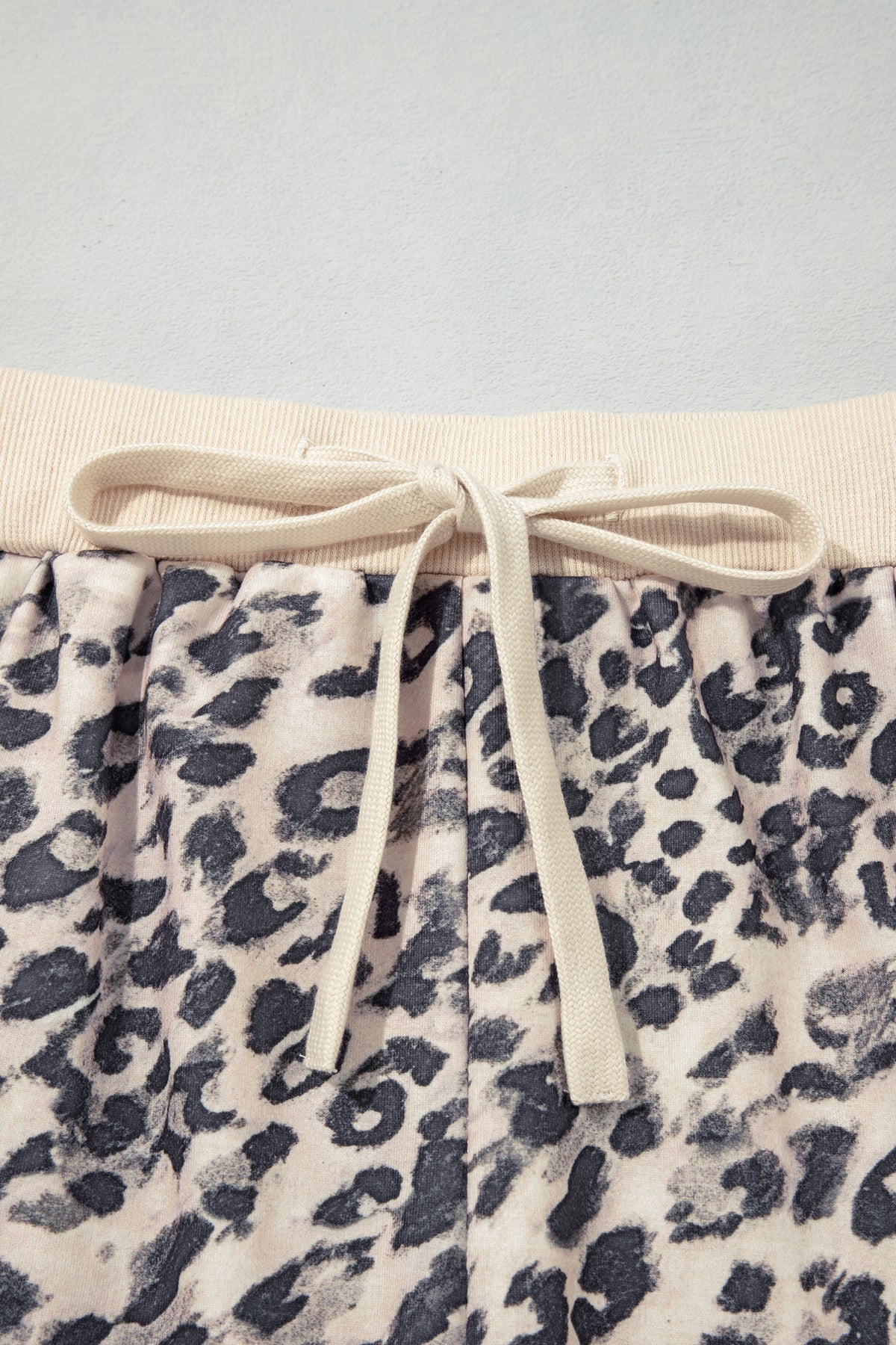 Multicolour Leopard Zip-Up Hooded Drawstring Pant Set