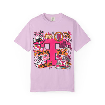Texas Tech Collage T-Shirt — Red Raiders Icons & 'Wreck ’Em' Graphic