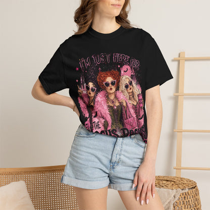 Hocus Pocus Movie Tee — "I'm Just Here for the Hocus Pocus" Halloween T‑Shirt