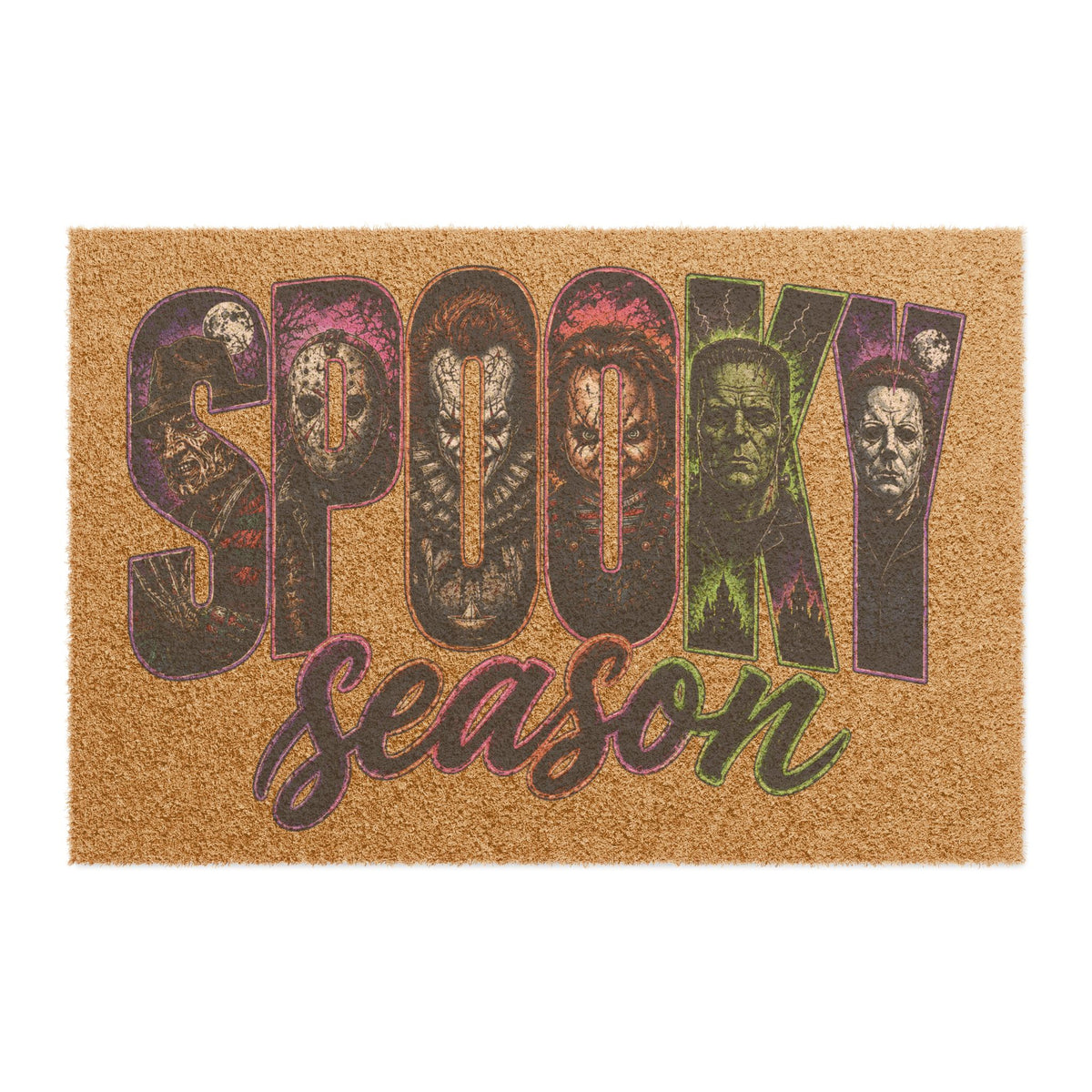 Spooky Season Doormat - Halloween Horror Movie Welcome Mat
