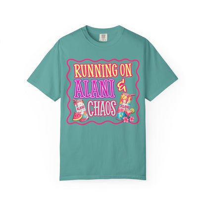 T-Shirt — "Running on Alani & Chaos" Graphic Tee