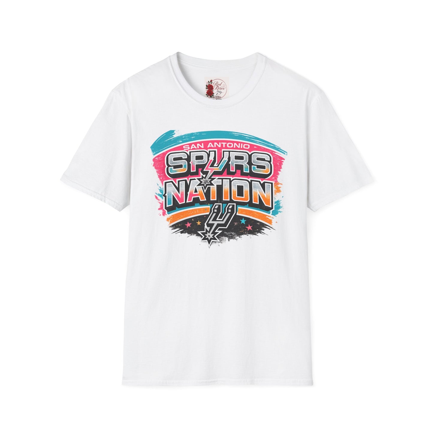 San Antonio Spurs Nation T-Shirt — Retro Brushstroke NBA Fan Tee