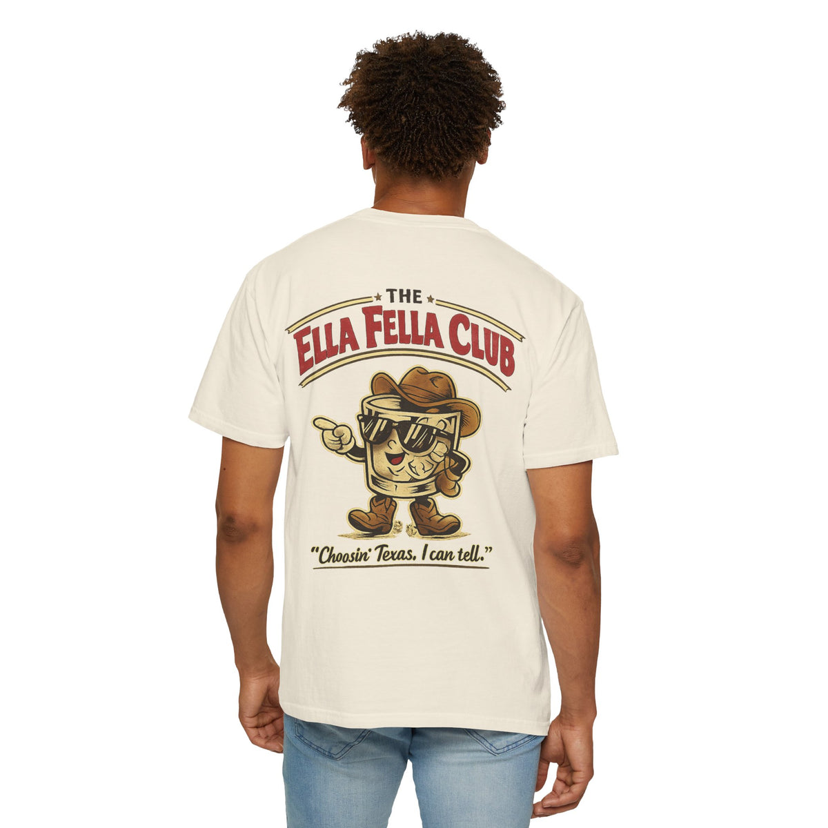 The Ella Fella Club T-Shirt — Cheezin’ Texas Retro Cowboy Graphic Tee