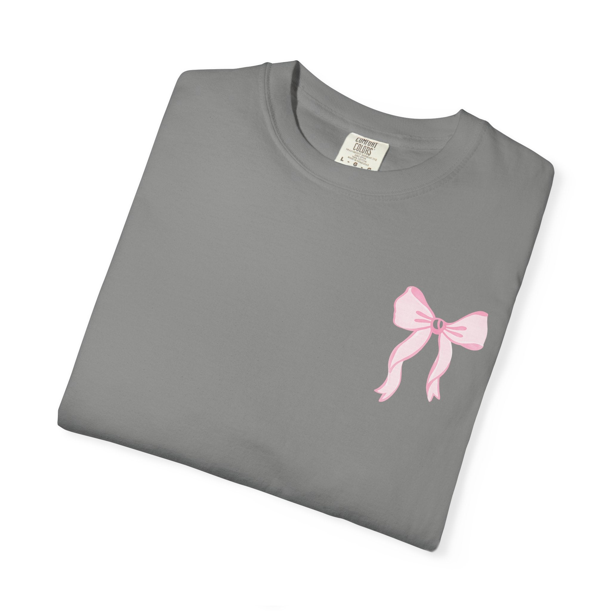 T-shirt — "Love Like Jesus" Pastel Cross & Bow Graphic