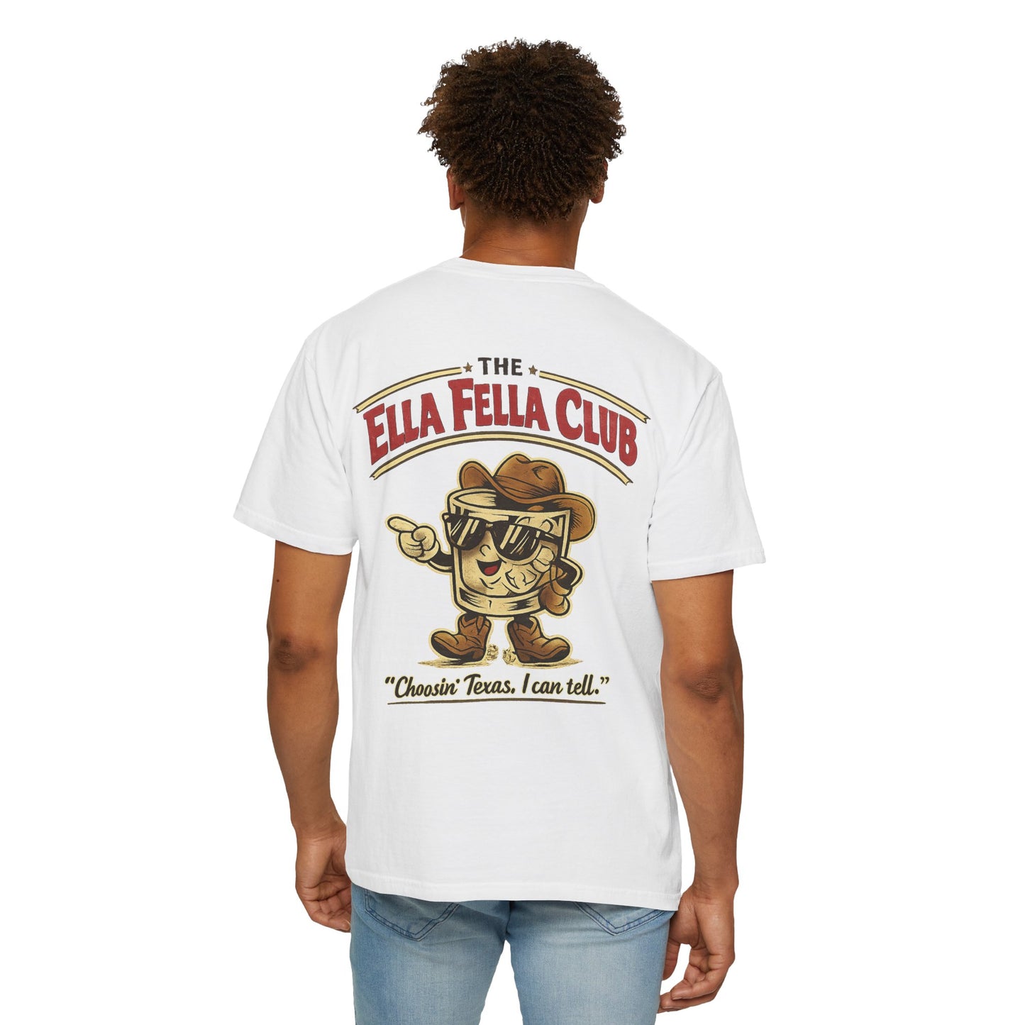 The Ella Fella Club T-Shirt — Cheezin’ Texas Retro Cowboy Graphic Tee