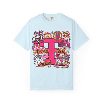 Texas Tech Collage T-Shirt — Red Raiders Icons & 'Wreck ’Em' Graphic