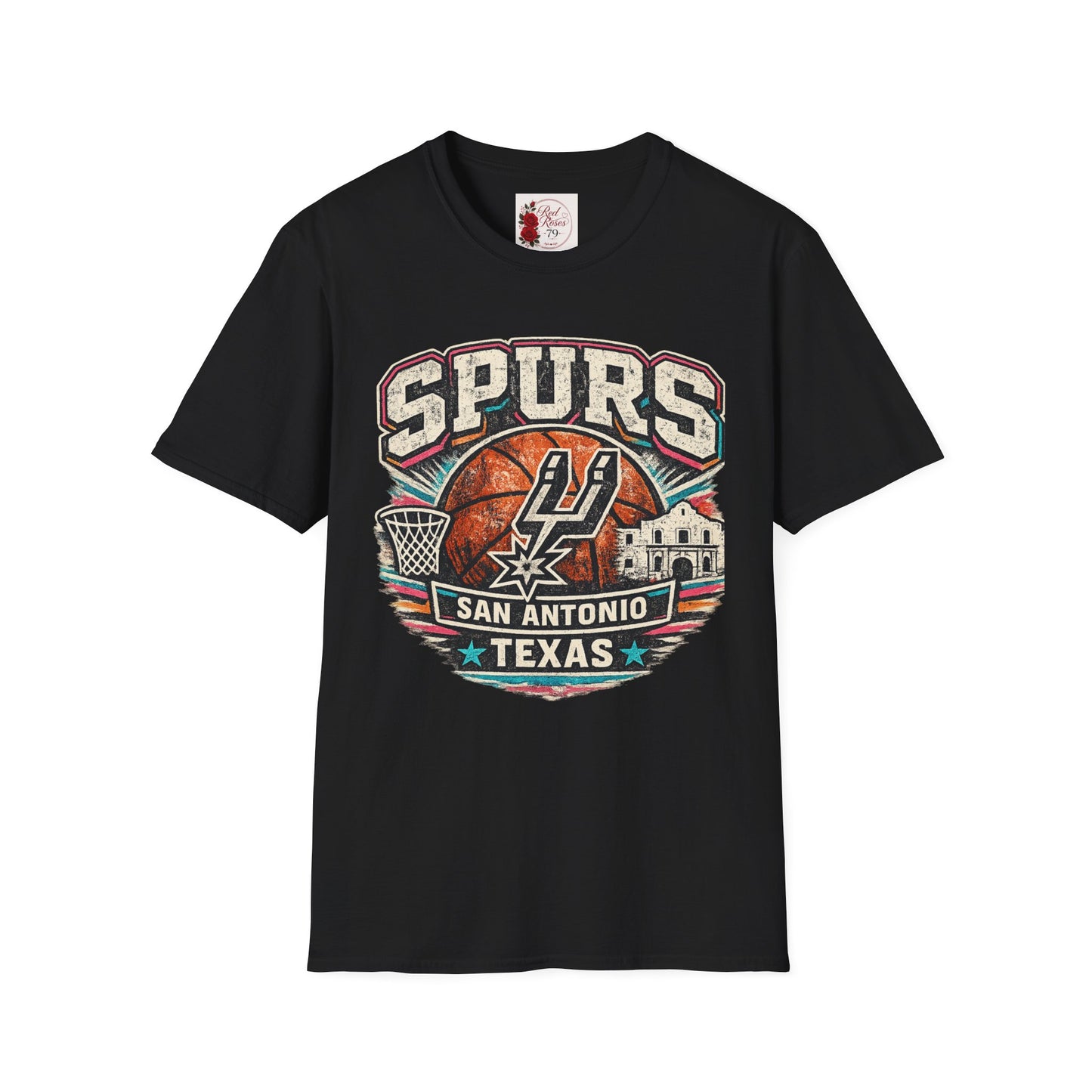 Spurs San Antonio Basketball T‑Shirt — Retro Texas City Pride