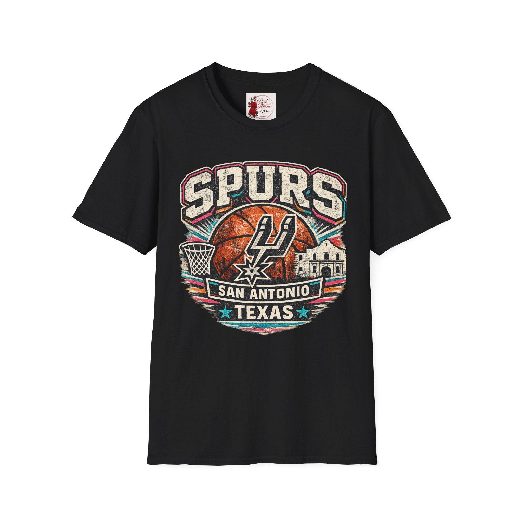 Spurs San Antonio Basketball T‑Shirt — Retro Texas City Pride